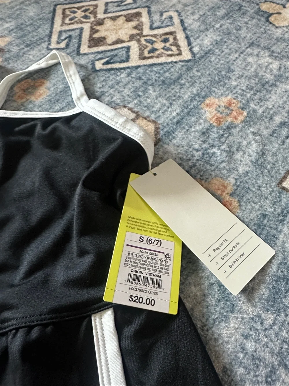 all in motion Black athletic Dress with White Trim( mommy and me)